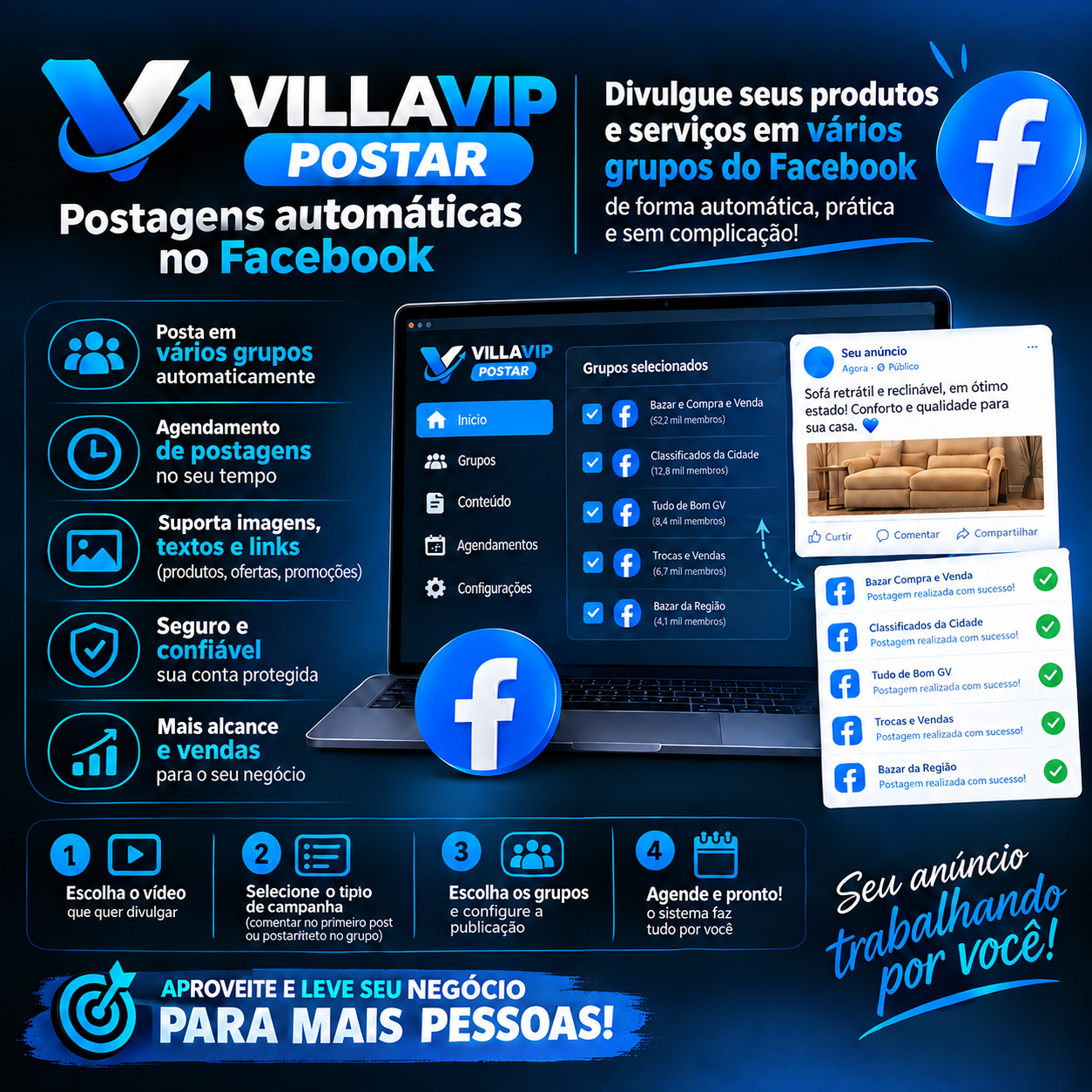 Postador  Automático /Facebook Grupos